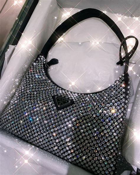 glitter prada bag